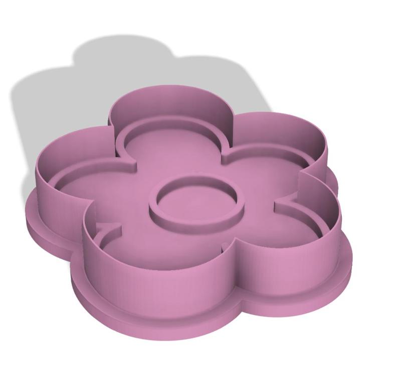 Flower cookie cutter + Stamp