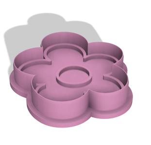 Flower cookie cutter + Stamp