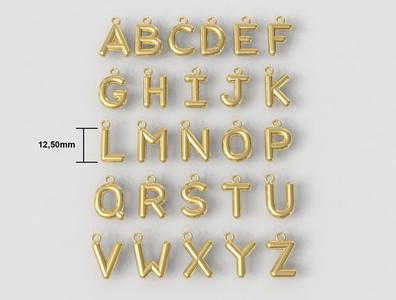 12mm Balloon Alphabet – 26 Letter Pendants