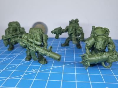 Ogre Boys Squad Heavy Weapons WarAxe 50K Miniature