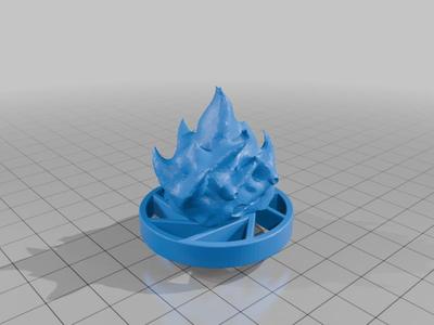 Calcifer Ender3 Extruder Knob (+supports)