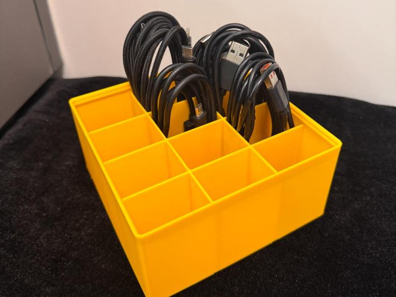 Gridfinity Simple Cable Organizer holder basket3x3