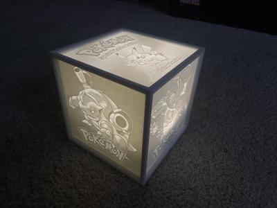 Pokemon Lithophane Light Box  / Pikachu  Charizard