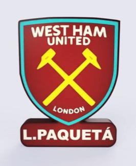 West Ham United Sign – LED strip compatible