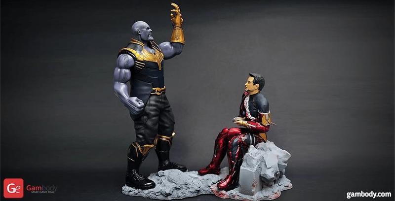 The Defeated Iron Man 3D Miniature for Diorama | Assembly