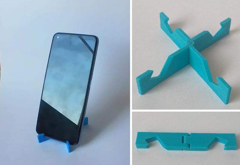 Folding phone stand — Print in place