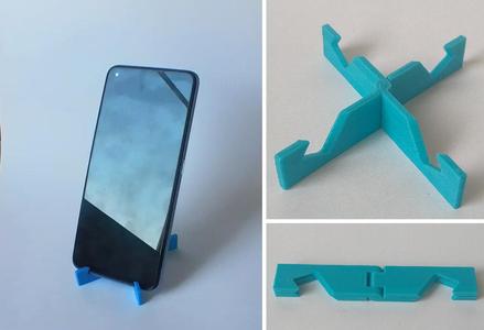 Folding phone stand — Print in place