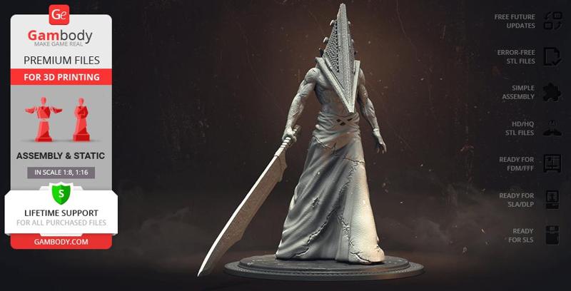 Pyramid Head 3D Printing Figurine | Assembly