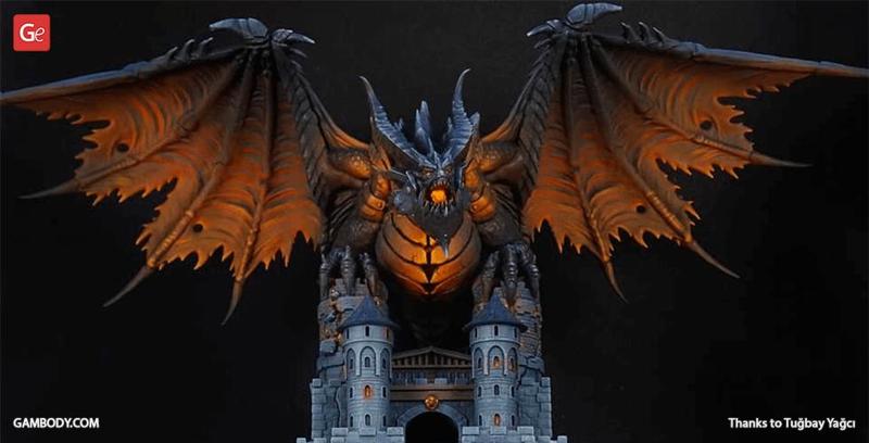 Deathwing 3D Printing Figurine | Assembly