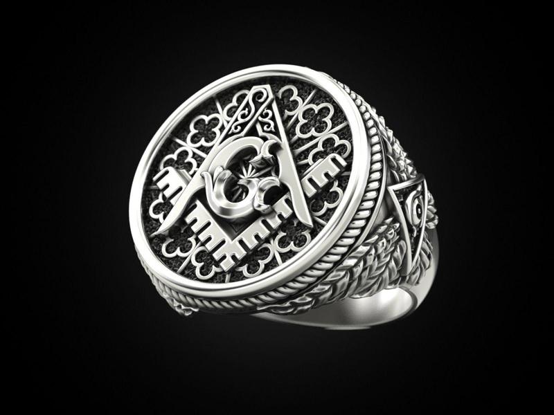 Mason Men ring All seeing eye