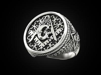 Mason Men ring All seeing eye