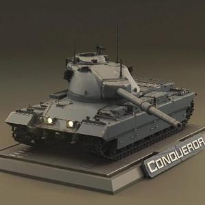 Conqueror Tank  STL files for 3D Printing | Assembly Model