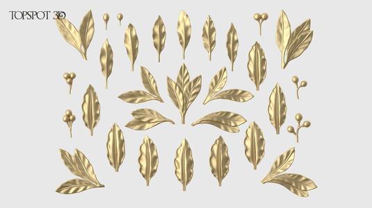 Laurel Leaves Set