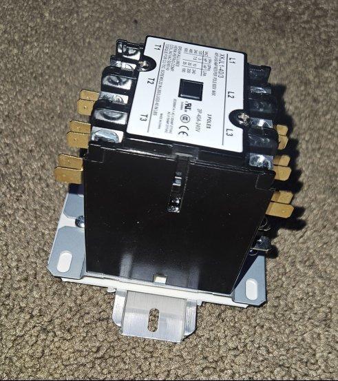 My 35mm din rail contactor mount.