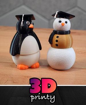 Graduation Cap for Fidget Snowpeople