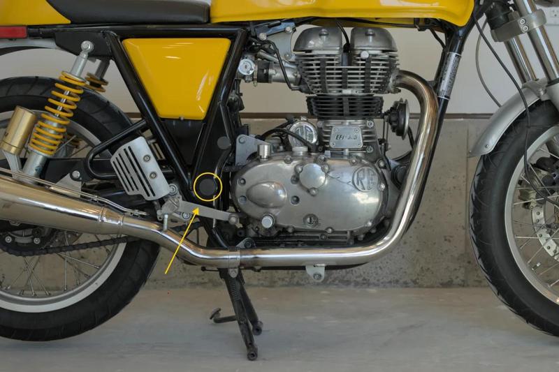 Frame Caps (large) for 2015 Royal Enfield Continental GT 535