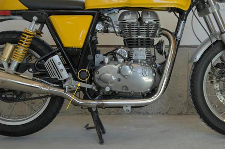 Frame Caps (large) for 2015 Royal Enfield Continental GT 535