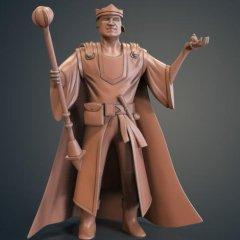 Human Wizard 3D Printing Figurine | Static