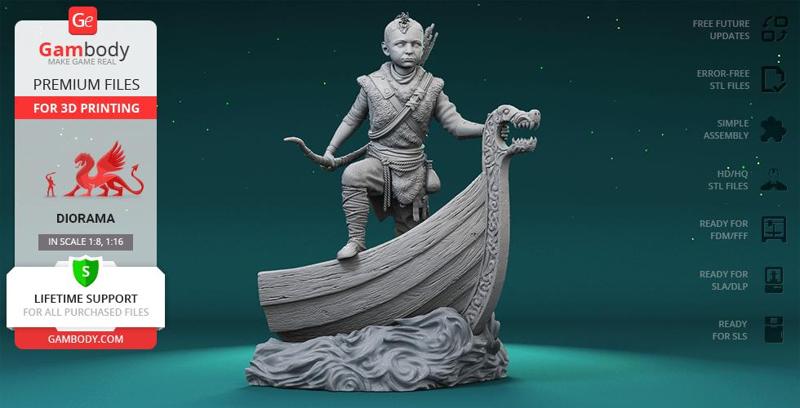 Atreus 3D Printing Figurine | Assembly