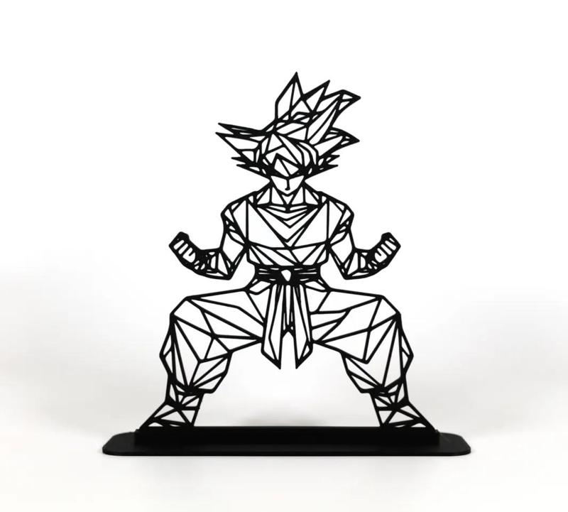 Geometric Low Poly Goku