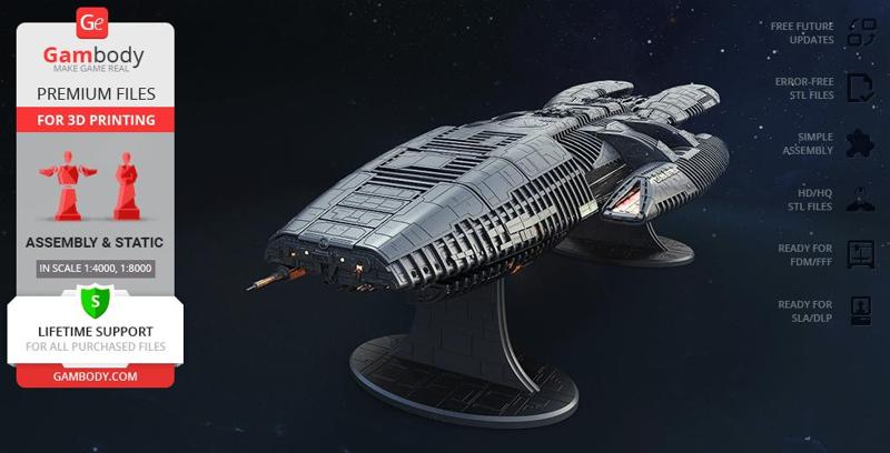 Battlestar Galactica 3D Printing Model | Assembly