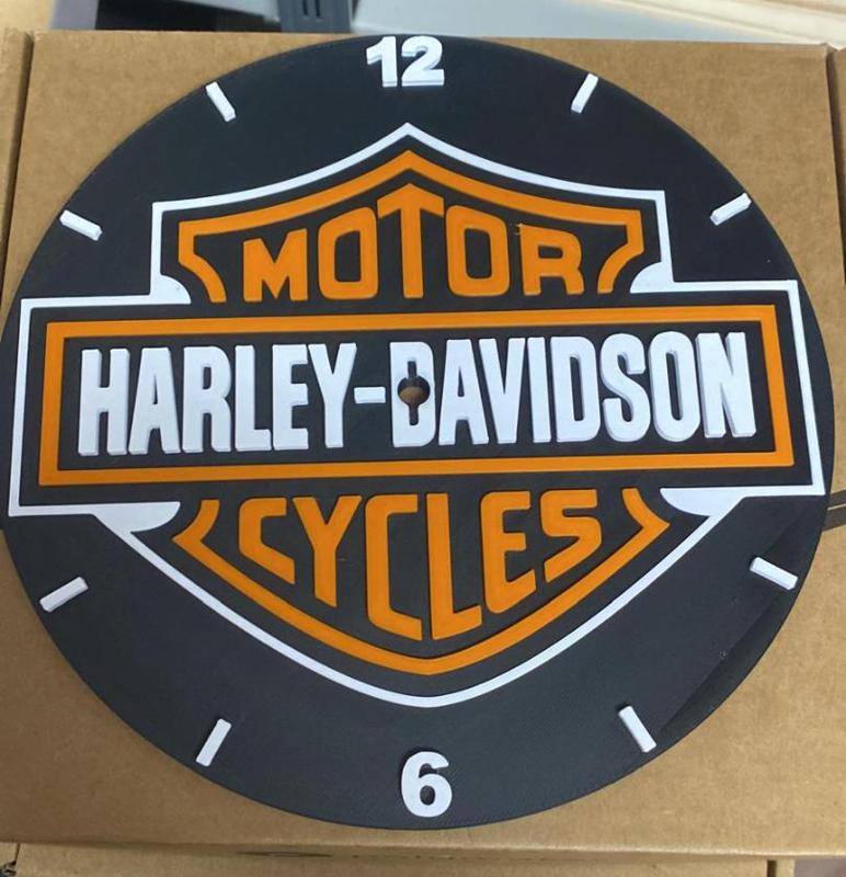 Harley-Davidson clock