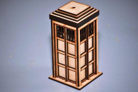 Laser Cut Police Box (aka TARDIS)