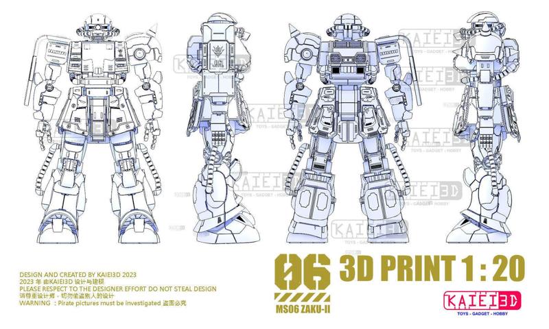 1per20 Zaku II full version