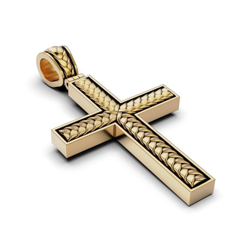 Braided Cross Pendant
