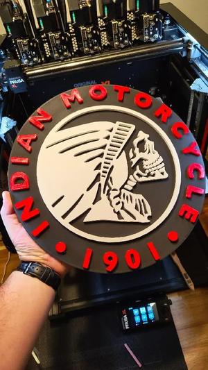 Indian Motorcycle Skull wall art