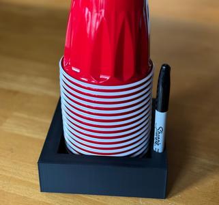 Party Cup Holder with Sharpie
