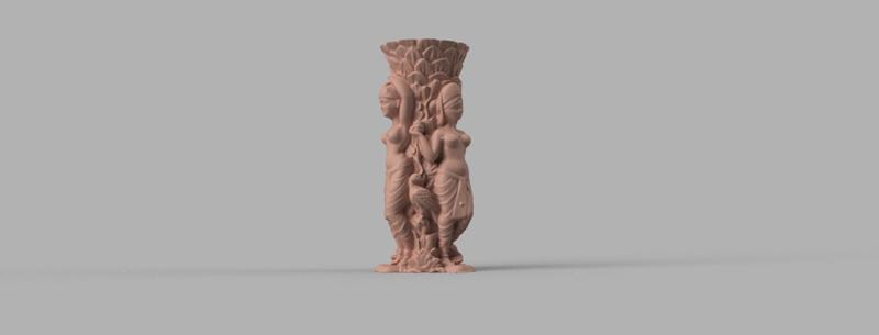 statue et porte stylo X2