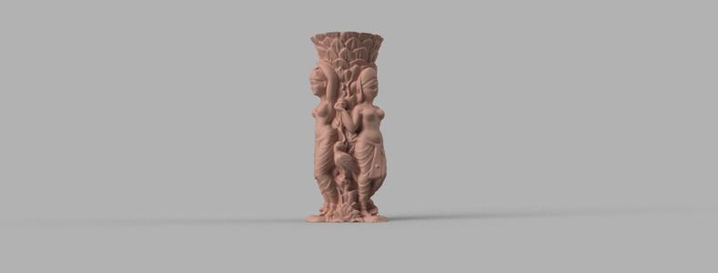 statue et porte stylo X2