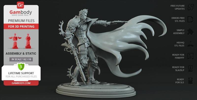 Devil Hunter 3D Printing Figurine | Assembly