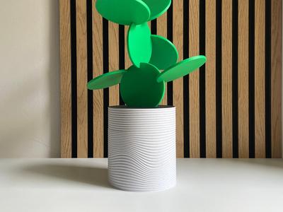 Cactus Coasters, vase with removable coasters.