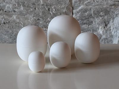 Supereggs – 5 nested eggs based on a superellipse