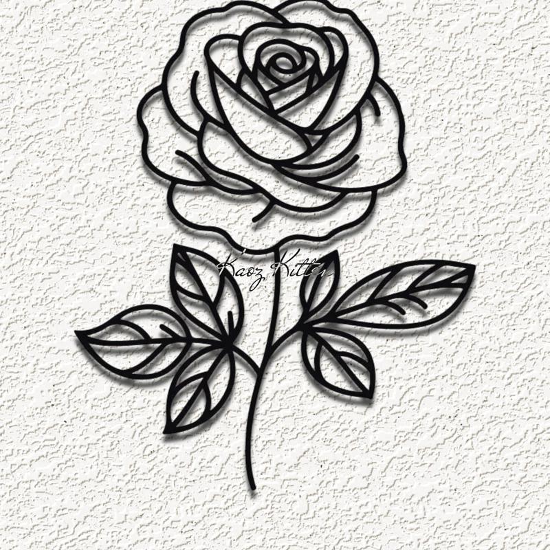 rose flower a wall art home decor