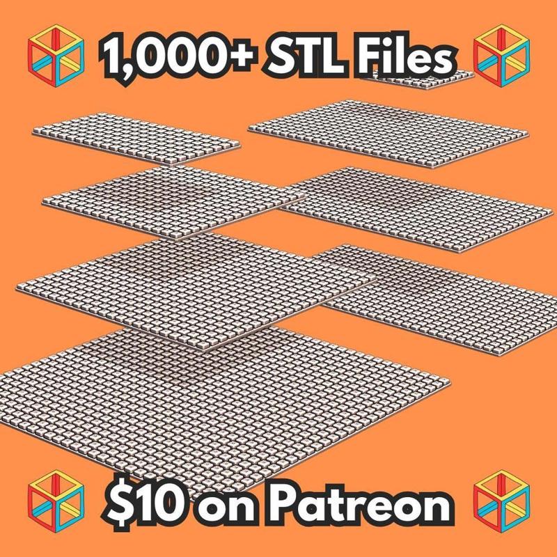 Build Plates for FDM Optimized Building Bricks MineeForm FDM 3D Print STL File