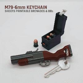 M79-6mm Grenade Launcher Keychain — Functional BB Blaster
