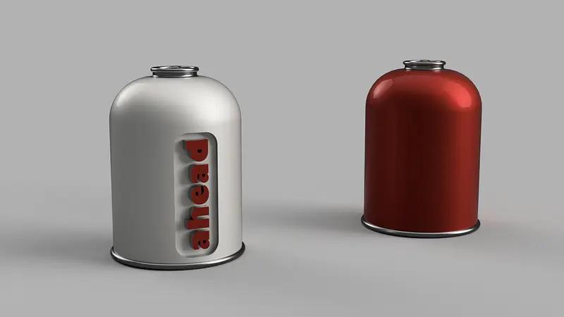 Camp gas bottle