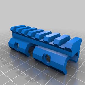Ballistic Angle Compensation Rail Generator for Paintball Guns