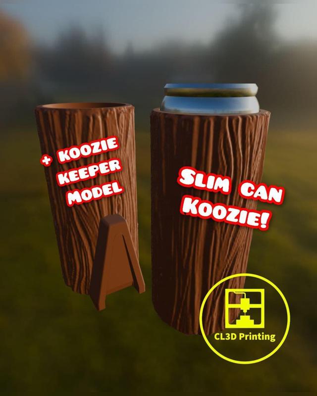 Slim Can Koozie Set – Wood