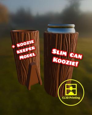 Slim Can Koozie Set – Wood