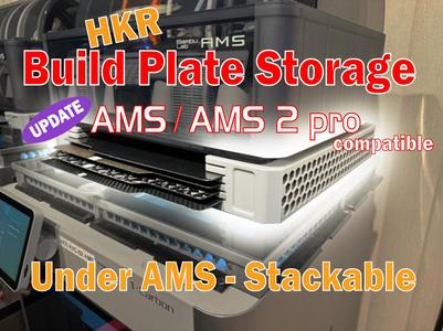 HKR Build Plate Storage – Stackable – Under AMS