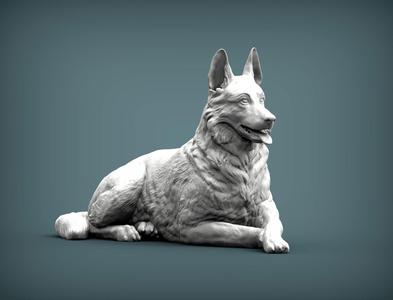 German Shepherd 3D print model