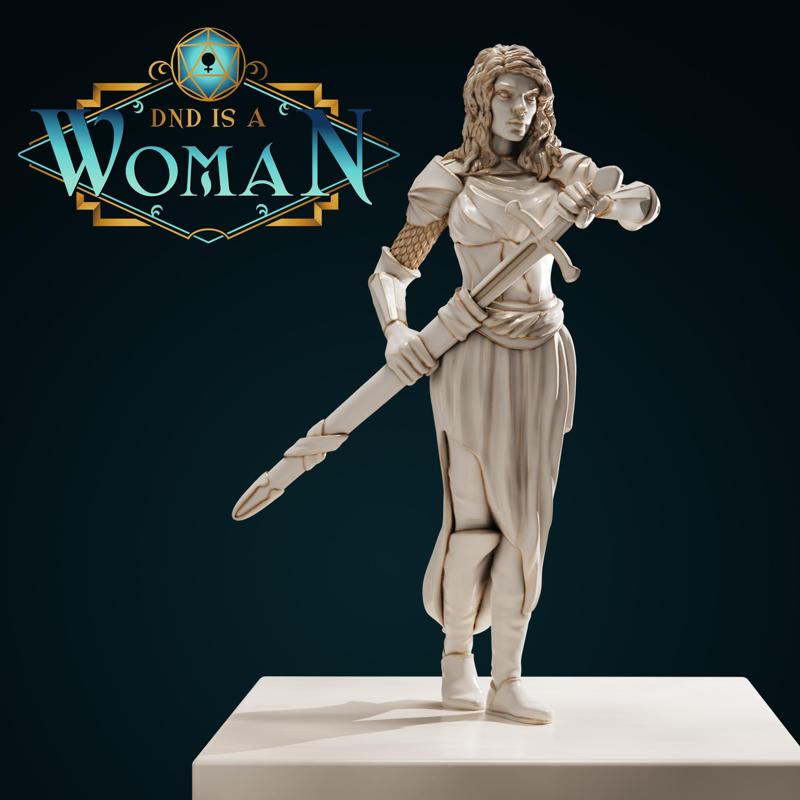 Aasimar Cleric – Amahiah – 28/32mm and 75mm