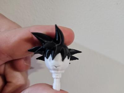 Goku Playmobil head