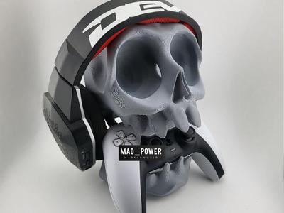 Stand controller ps5 ps4 wall desk headphone skull