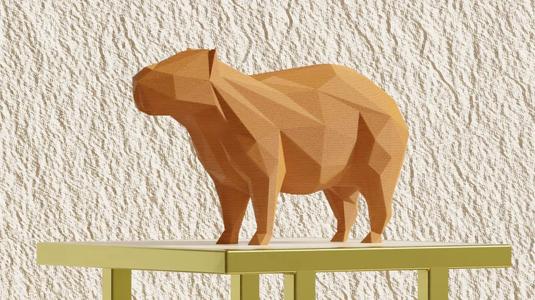 Capybara – Low Poly (Decoration)