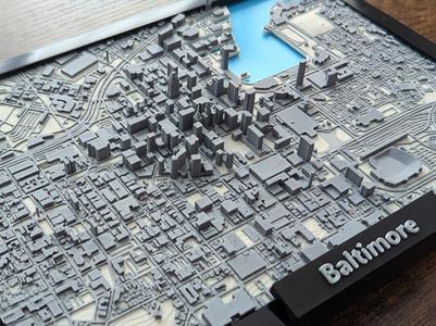 Baltimore Maryland 3D Miniature